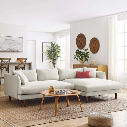 Okanogan Right-Facing Down Filled Overstuffed Sectional Sofa by Evans & Londeen. Made from 100% polyester in a modern style.