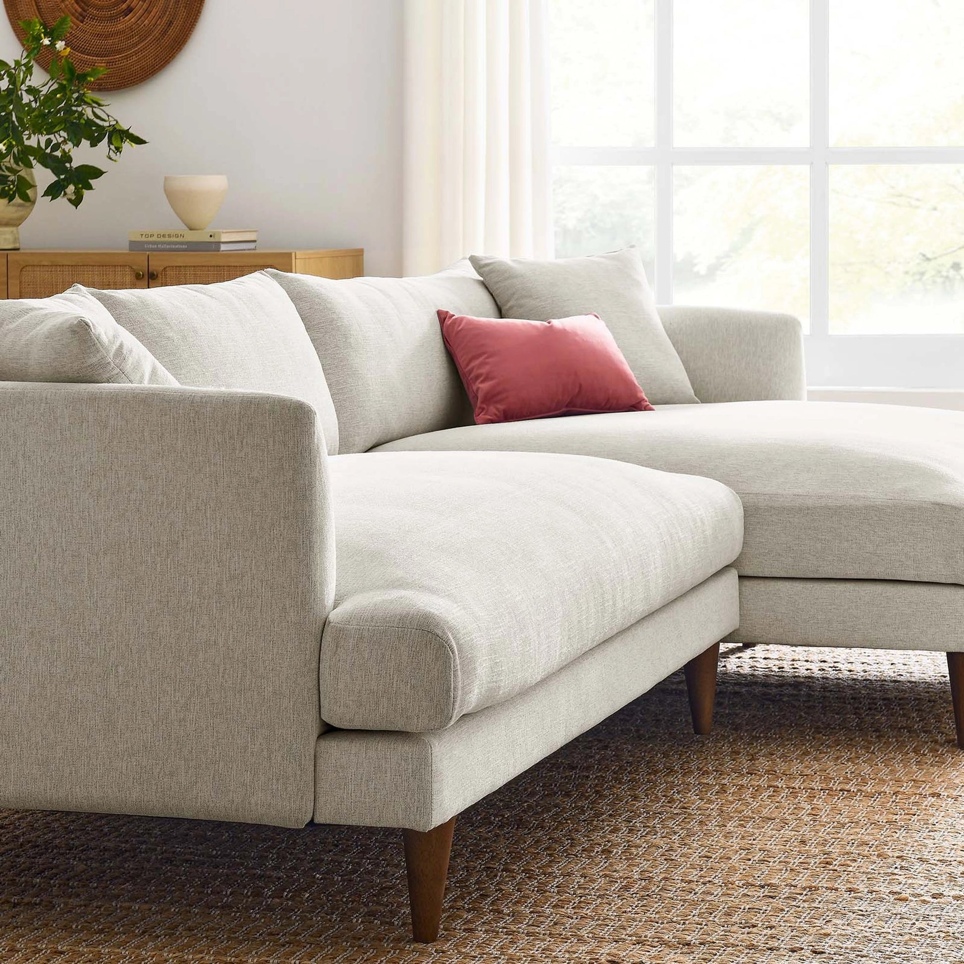 Okanogan Right-Facing Down Filled Overstuffed Sectional Sofa by Evans & Londeen. Made from 100% polyester in a modern style.