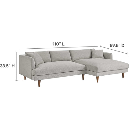 Okanogan Right-Facing Down Filled Overstuffed Sectional Sofa by Evans & Londeen. Made from 100% polyester in a modern style.