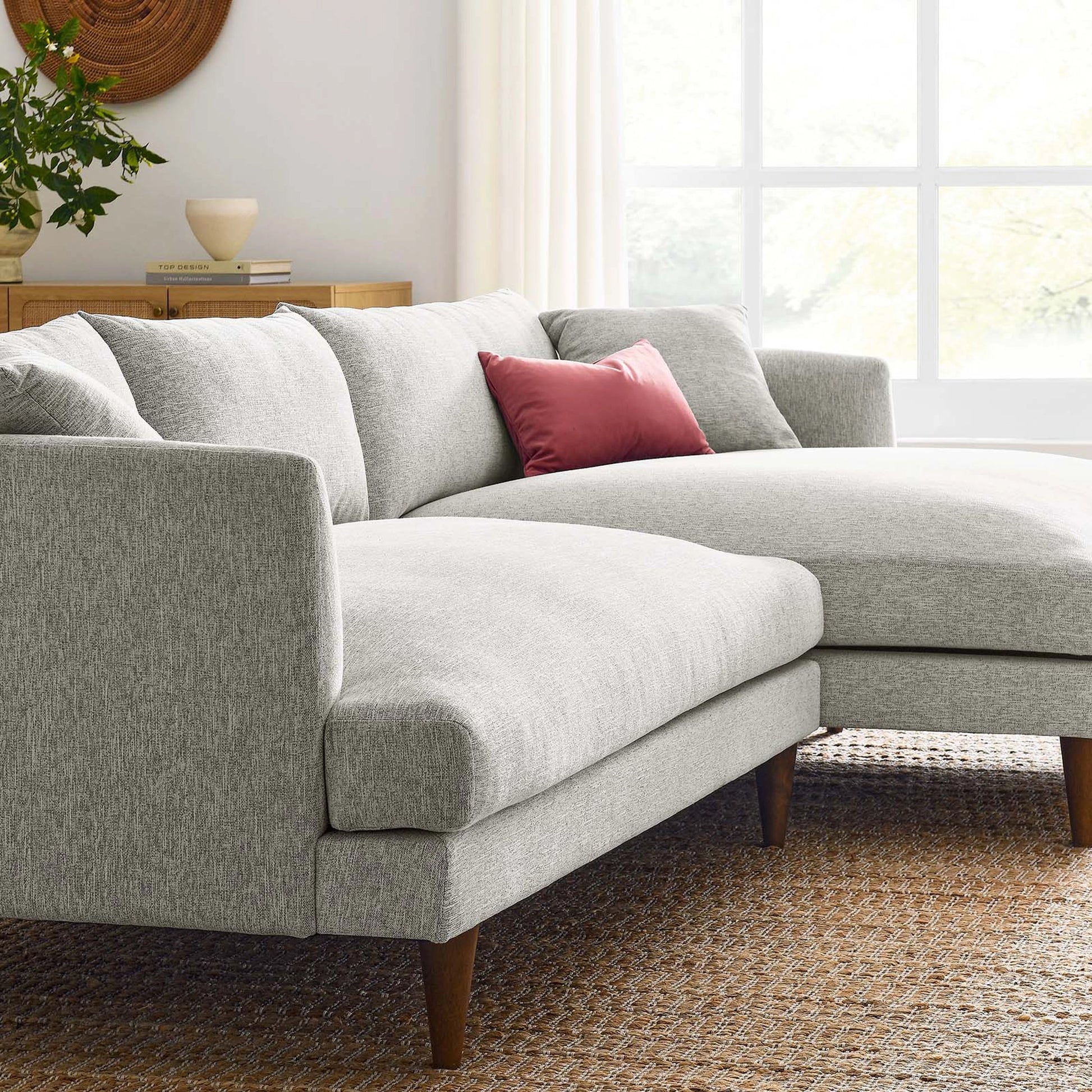 Okanogan Right-Facing Down Filled Overstuffed Sectional Sofa by Evans & Londeen. Made from 100% polyester in a modern style.