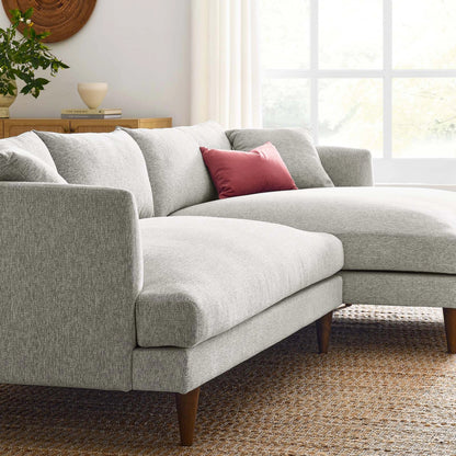 Okanogan Right-Facing Down Filled Overstuffed Sectional Sofa by Evans & Londeen. Made from 100% polyester in a modern style.
