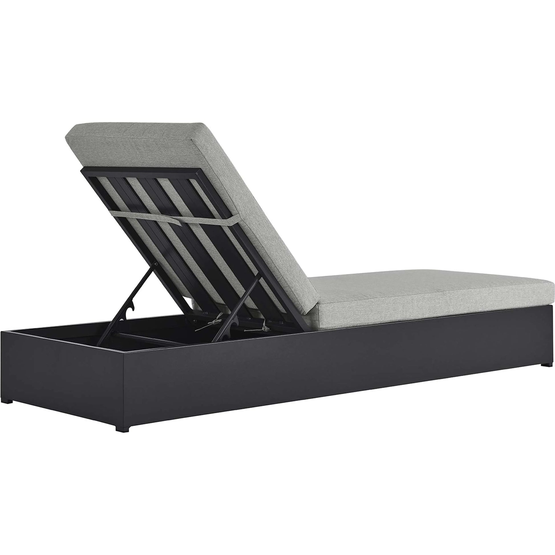 Conejos Powder-Coated Aluminum Chaise Lounge Chair by Evans & Londeen. Made from powder, coated aluminum in a transitional style.