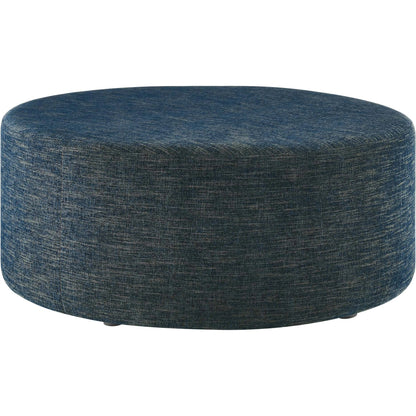 Ionia 38" Round Woven Heathered Ottoman by Evans & Londeen. Made from unique in a modern style.