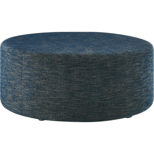 Athens 38" Round Woven Heathered Ottoman by Evans & Londeen. Made from unique in a unique style.