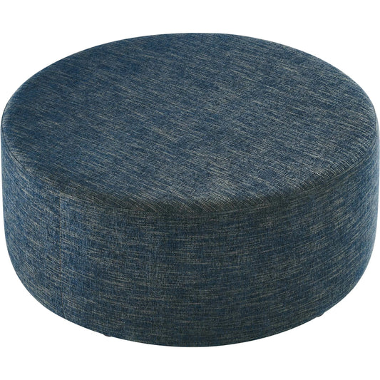 Athens 38" Round Woven Heathered Ottoman by Evans & Londeen. Made from unique in a unique style.