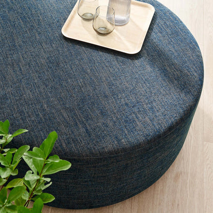 Ionia 38" Round Woven Heathered Ottoman by Evans & Londeen. Made from unique in a modern style.