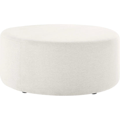 Ionia 38" Round Woven Heathered Ottoman by Evans & Londeen. Made from unique in a modern style.