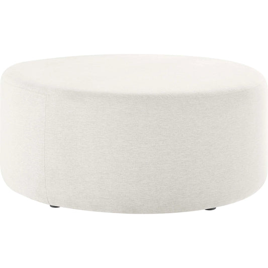 Athens 38" Round Woven Heathered Ottoman by Evans & Londeen. Made from unique in a unique style.