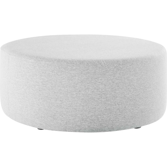 Athens 38" Round Woven Heathered Ottoman by Evans & Londeen. Made from unique in a unique style.