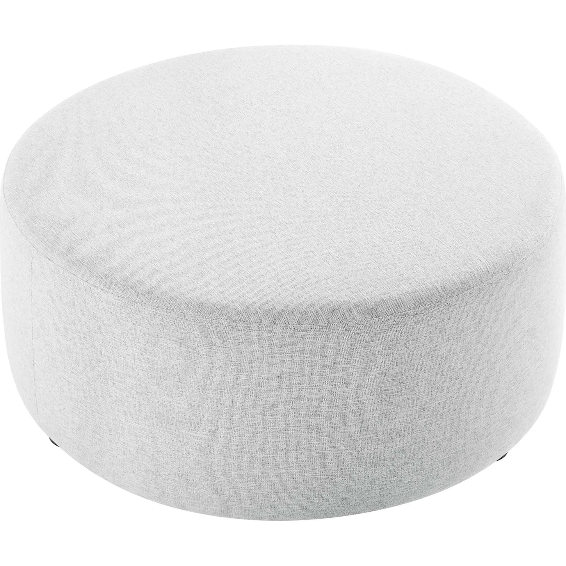 Ionia 38" Round Woven Heathered Ottoman by Evans & Londeen. Made from unique in a modern style.