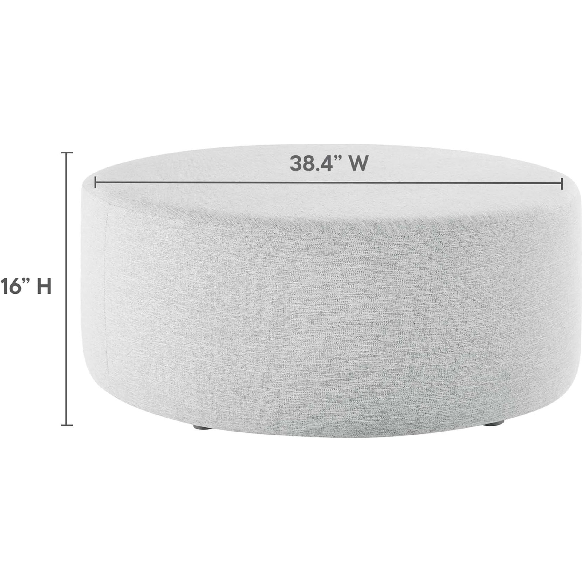 Ionia 38" Round Woven Heathered Ottoman by Evans & Londeen. Made from unique in a modern style.