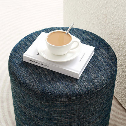 Ionia 16" Round Woven Heathered Ottoman by Evans & Londeen. Made from unique in a modern style.