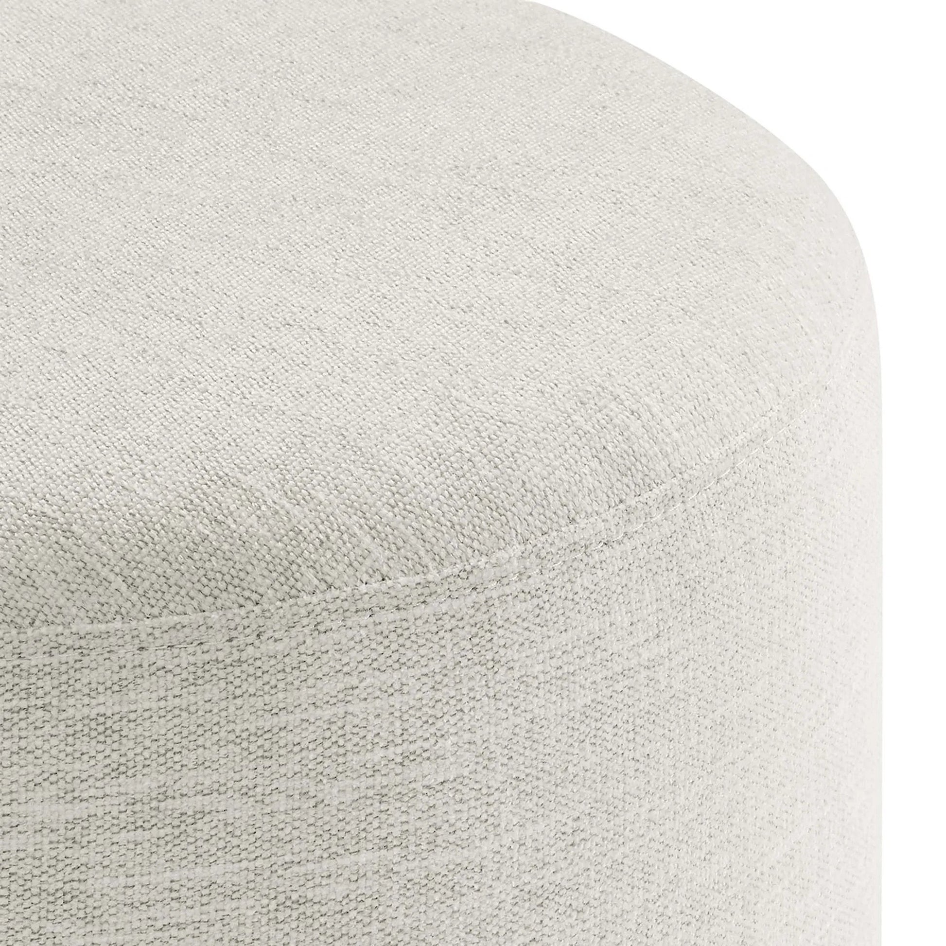 Ionia 16" Round Woven Heathered Ottoman by Evans & Londeen. Made from unique in a modern style.