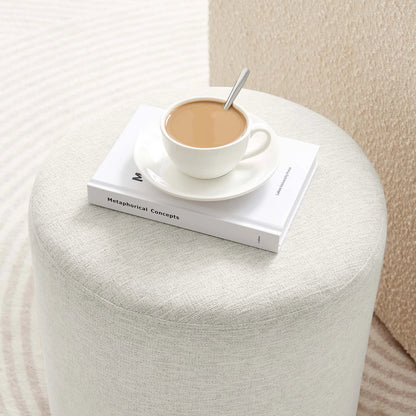 Ionia 16" Round Woven Heathered Ottoman by Evans & Londeen. Made from unique in a modern style.