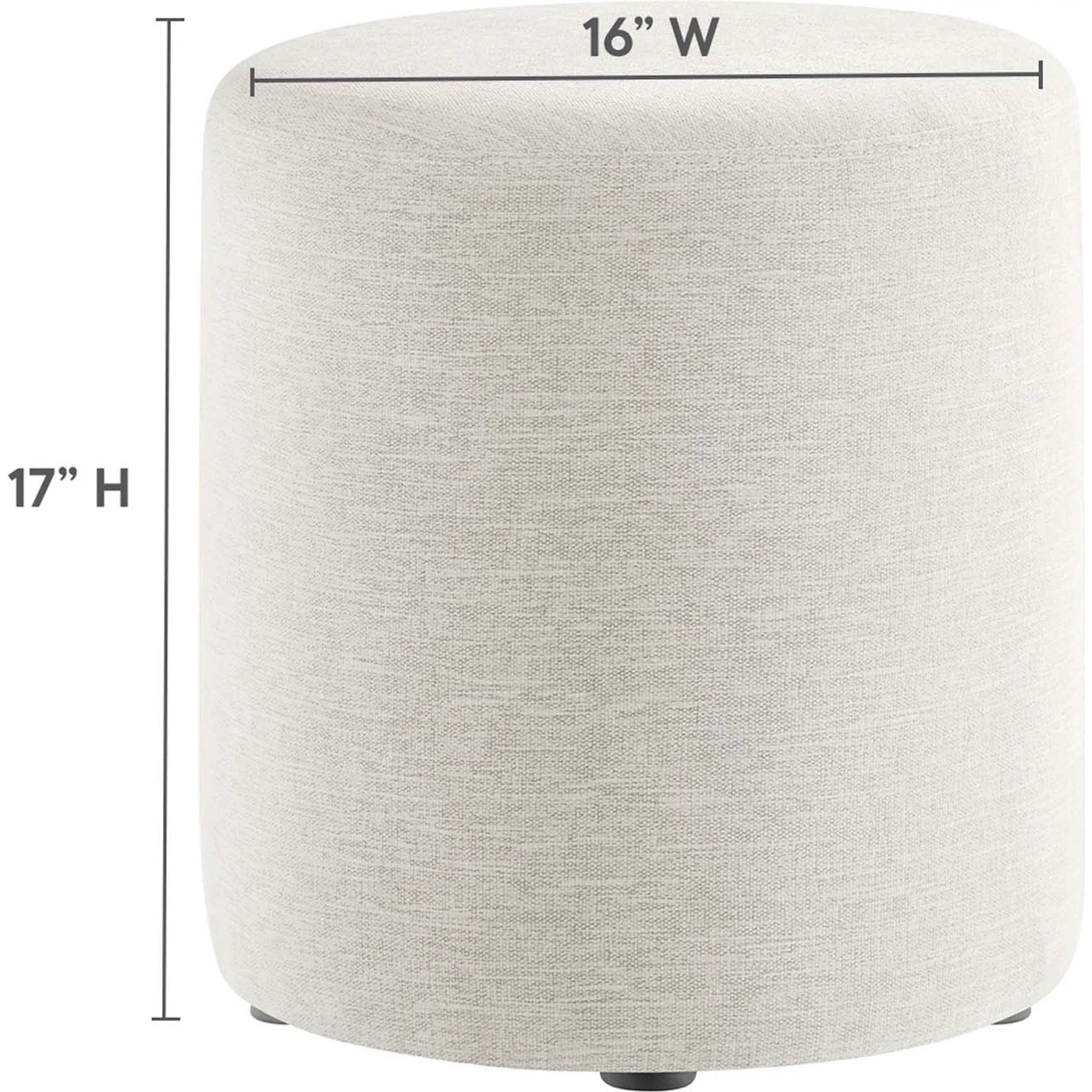 Ionia 16" Round Woven Heathered Ottoman by Evans & Londeen. Made from unique in a modern style.