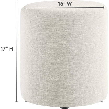 Ionia 16" Round Woven Heathered Ottoman by Evans & Londeen. Made from unique in a modern style.