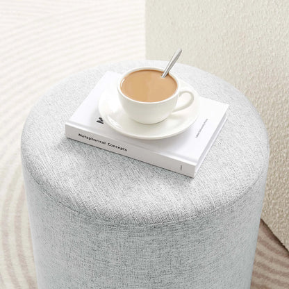 Ionia 16" Round Woven Heathered Ottoman by Evans & Londeen. Made from unique in a modern style.