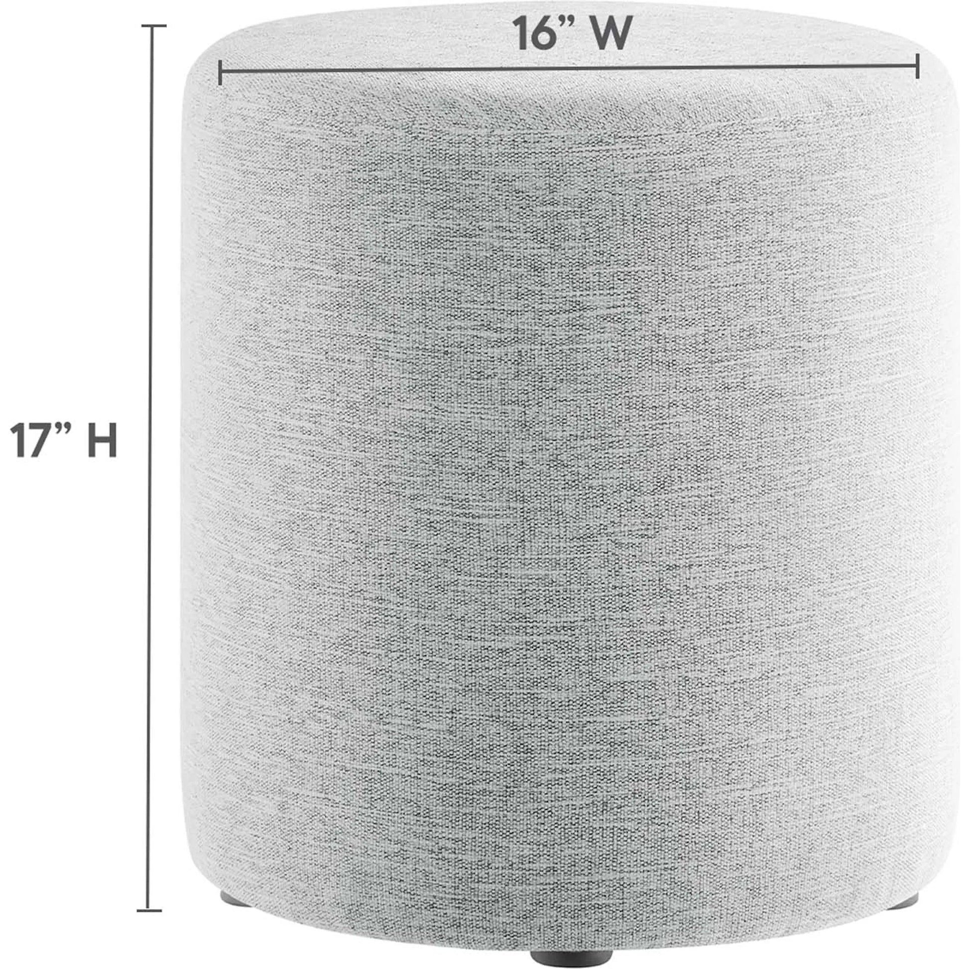 Ionia 16" Round Woven Heathered Ottoman by Evans & Londeen. Made from unique in a modern style.