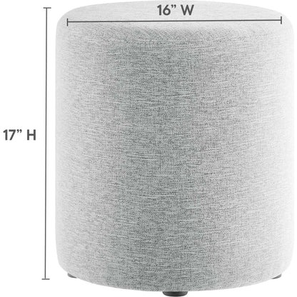 Ionia 16" Round Woven Heathered Ottoman by Evans & Londeen. Made from unique in a modern style.