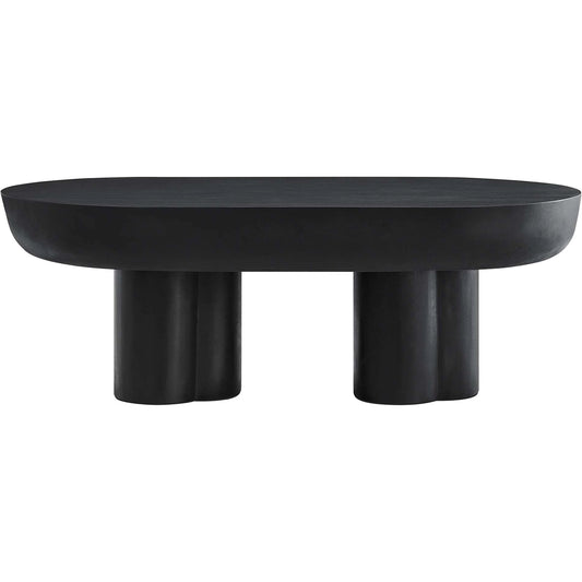 Graham Oval Concrete Coffee Table by Evans & Londeen. Made from unique in a unique style.