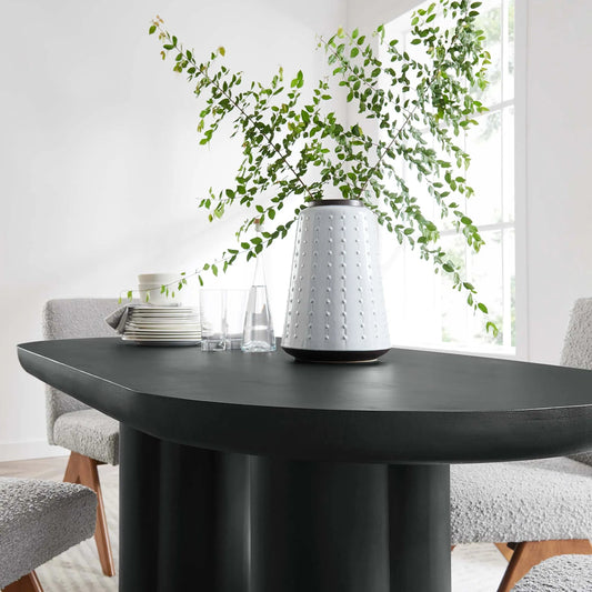 Rinehart 72" Oval Concrete Dining Table by Evans & Londeen. Made from unique in a unique style.