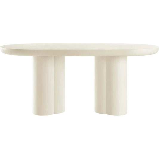 Graham 72" Oval Concrete Dining Table by Evans & Londeen. Made from unique in a unique style.