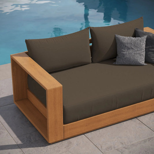 Conejos Acacia Wood Loveseat by Evans & Londeen. Made from acacia wood in a unique style.