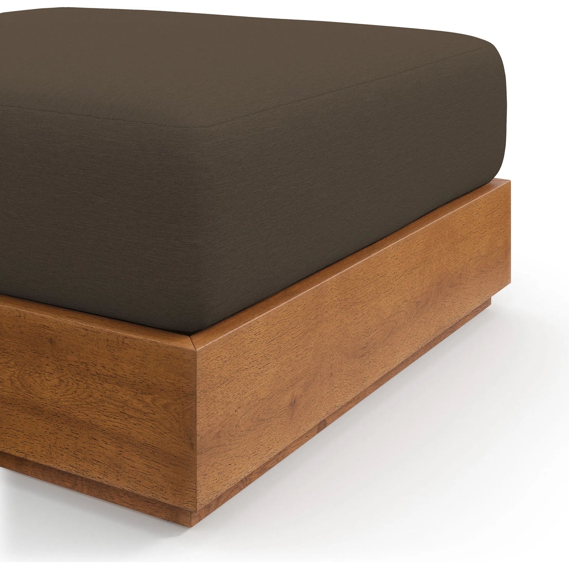 Conejos Acacia Wood Ottoman by Evans & Londeen. Made from acacia wood in a transitional style.