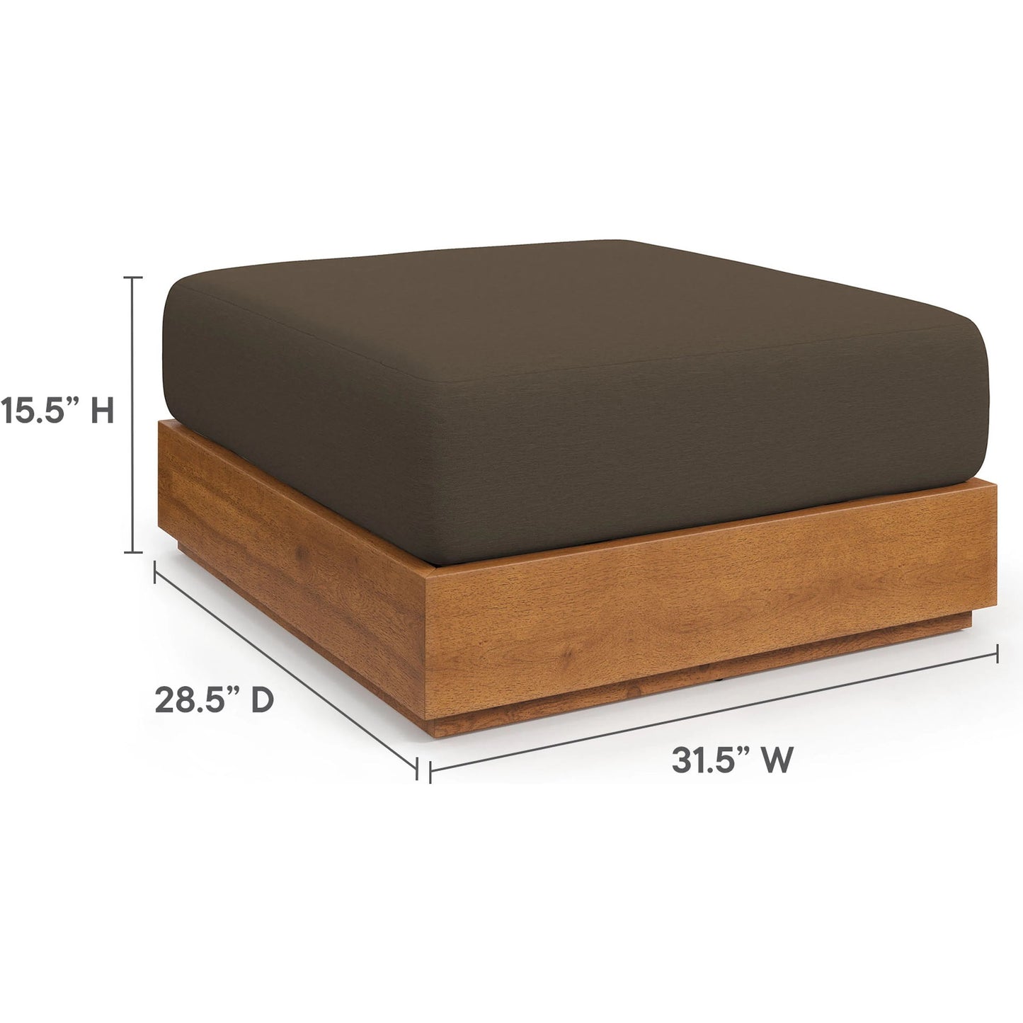 008 SI-2357782 | Additional Silo | Conejos Acacia Wood Ottoman by Evans & Londeen. Made from acacia wood in a transitional style.