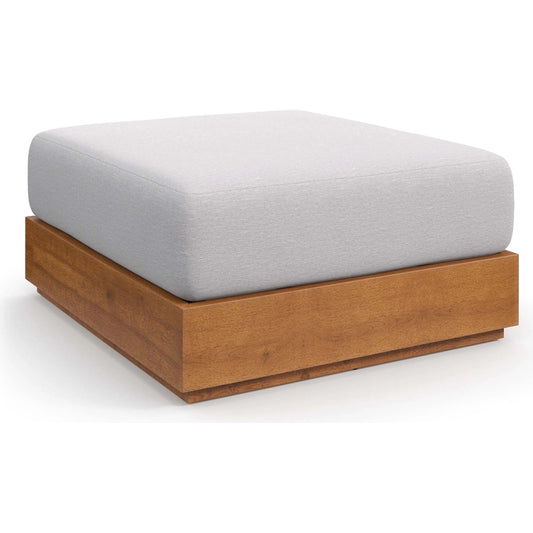 Conejos Acacia Wood Ottoman by Evans & Londeen. Made from acacia wood in a unique style.