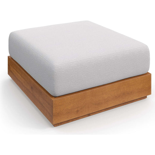 Conejos Acacia Wood Ottoman by Evans & Londeen. Made from acacia wood in a unique style.