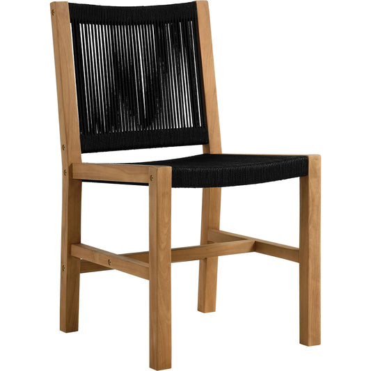 Baldwin Outdoor 7-Piece Teak and Rope Dining Set by Evans & Londeen. Made from teak, rope in a unique style.