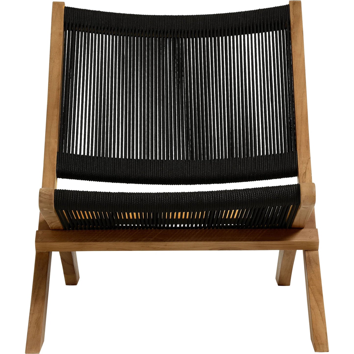 007 SI-2357793 | Additional Silo | Irion Teak and Rope Folding Accent Lounge Chair by Evans & Londeen. Made from teak, rope in a modern style.