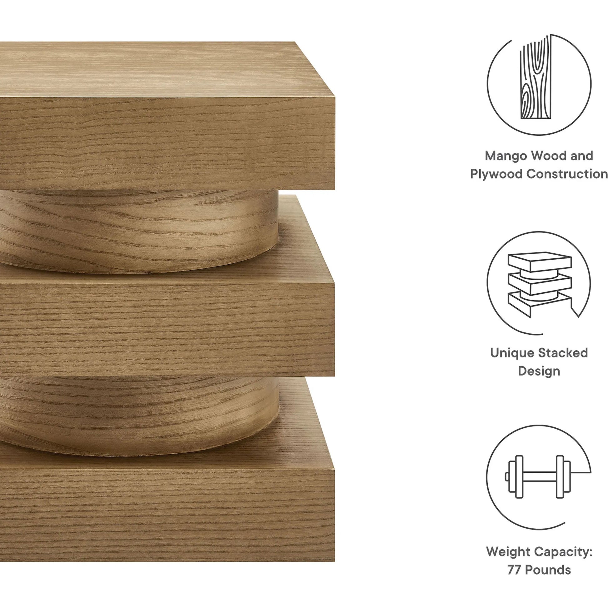 Kauai Totem End Table by Evans & Londeen. Made from unique in a modern style.