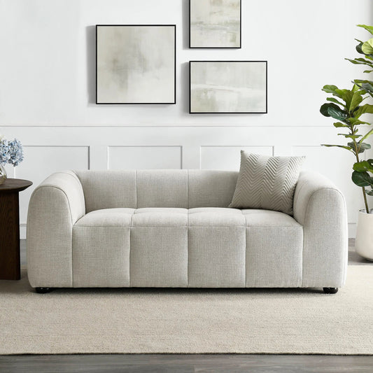 Pearl Loveseat by Evans & Londeen. Made from upholstered fabric in a unique style.