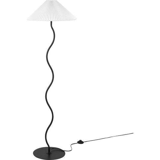 Sevier Squiggle Floor Lamp by Evans & Londeen in black. Made from unique in a unique style.