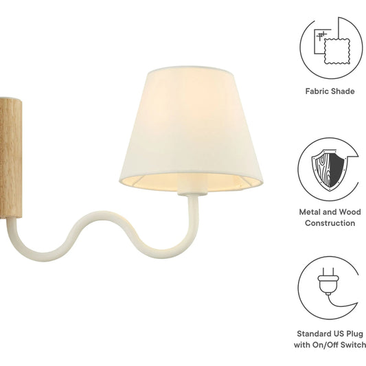 Yankton Squiggle Arm Wall Sconce by Evans & Londeen. Made from unique in a unique style.