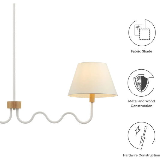 Yankton Squiggle 2-Arm Pendant Light by Evans & Londeen. Made from unique in a unique style.