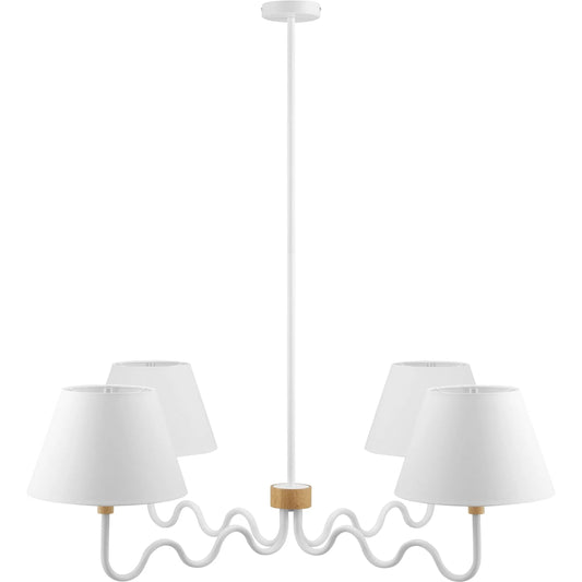 Yankton Squiggle 4-Arm Pendant Light by Evans & Londeen. Made from unique in a unique style.