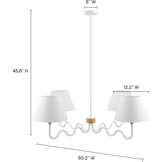 Yankton Squiggle 4-Arm Pendant Light by Evans & Londeen. Made from unique in a unique style.