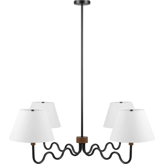 Yankton Squiggle 4-Arm Pendant Light by Evans & Londeen. Made from unique in a unique style.