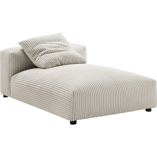 Alcorn 2-Piece Modular Corduroy Sectional Sofa With Chaise by Evans & Londeen. Made from corduroy upholstered in a unique style.