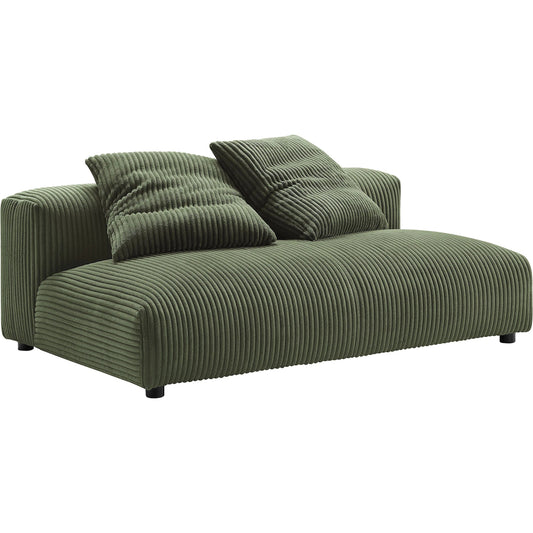 Alcorn Modular Corduroy Armless Loveseat by Evans & Londeen. Made from corduroy upholstered in a unique style.
