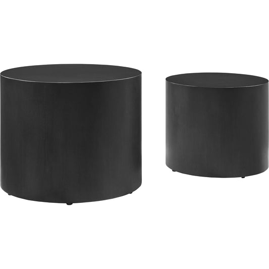 Soldier Round Nesting Coffee Tables (Set of 2) by Evans & Londeen. Made from unique in a unique style.