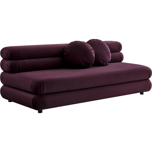 Wilkes Modular Armless Loveseat by Evans & Londeen. Made from performance velvet in a unique style.