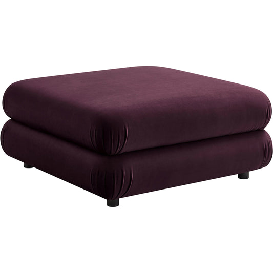 Wilkes Modular Ottoman by Evans & Londeen. Made from performance velvet in a unique style.