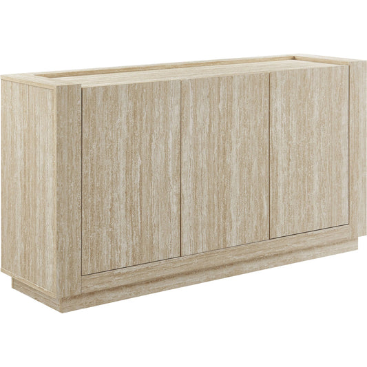 Tyrrell 59" Travertine Sideboard by Evans & Londeen in travertine. Made from travertine in a unique style.