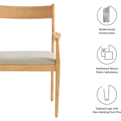 Wirt Wood Dining Armchairs (Set of 2) by Evans & Londeen. Made from fabric wood in a transitional style.