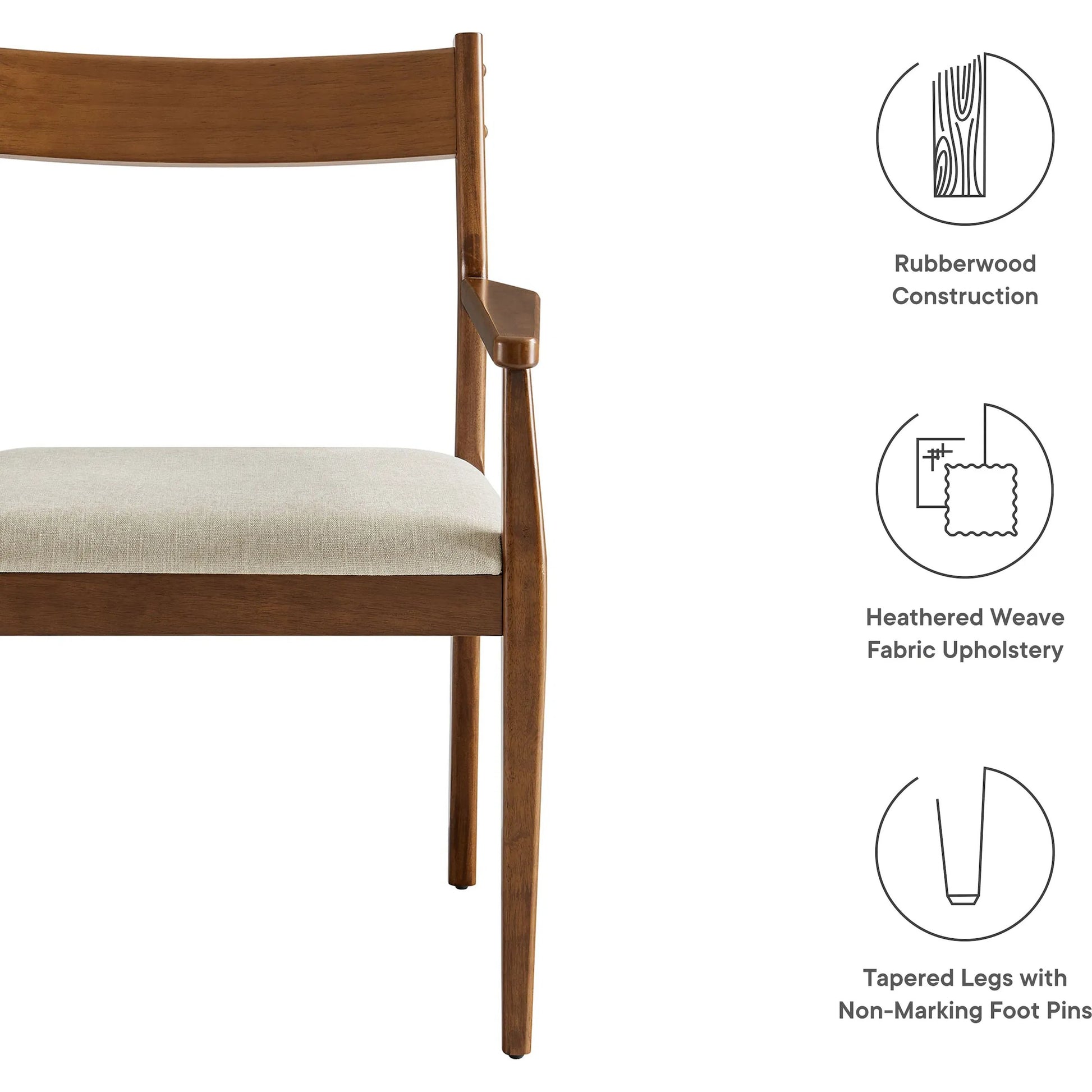 Wirt Wood Dining Armchairs (Set of 2) by Evans & Londeen. Made from fabric wood in a transitional style.