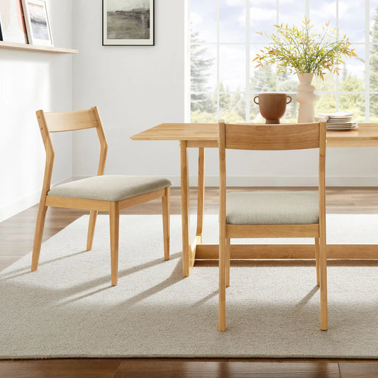 Highpoint Wood Dining Side Chairs (Set of 2) by Evans & Londeen. Made from fabric wood in a unique style.